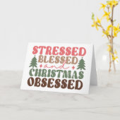 ストレスを受けて、賛美クリスマスに取り憑かれる カード (黄色い花)