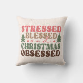ストレスを受けて、賛美クリスマスに取り憑かれる クッション (裏面)