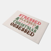 ストレスを受けて、賛美クリスマスに取り憑かれる ドアマット (アングル)