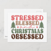 ストレスを受けて、賛美クリスマスに取り憑かれる ポストカード (正面/裏面)