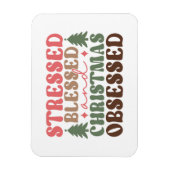 ストレスを受けて、賛美クリスマスに取り憑かれる マグネット (縦)