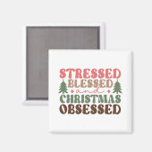 ストレスを受けて、賛美クリスマスに取り憑かれる マグネット (正面/裏面)