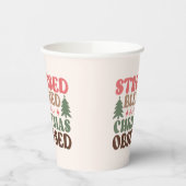 ストレスを受けて、賛美クリスマスに取り憑かれる 紙コップ (左)