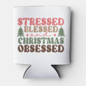 ストレスを受けて、賛美クリスマスに取り憑かれる 缶クーラー (正面)