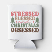 ストレスを受けて、賛美クリスマスに取り憑かれる 缶クーラー (裏面)