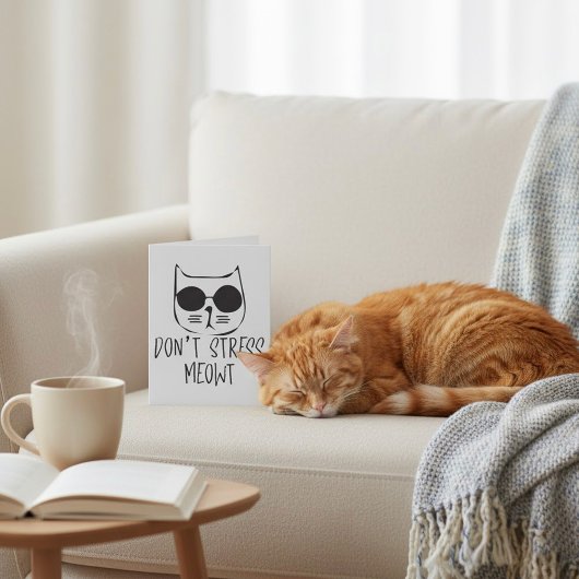 ストレスを感じないで Meowt カード