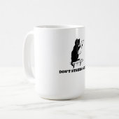 ストレスを感じるなにゃ コーヒーマグカップ (正面左)
