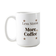 ストレスを減らしてコーヒーをもっと | コーヒー好きな人向けデザイン