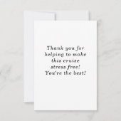 ストレスクルージングクルーなし サンキューカード (裏面)