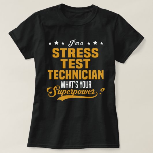 ストレステスト技術者 Tシャツ (デザイン正面)