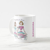 ストレストスペリングは逆にデザートのコーヒーマグ コーヒーマグカップ (正面左)