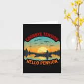 ストレスフリー リタイア後も趣味を楽しむ ボートフィッシング 釣り人 カード (黄色い花)