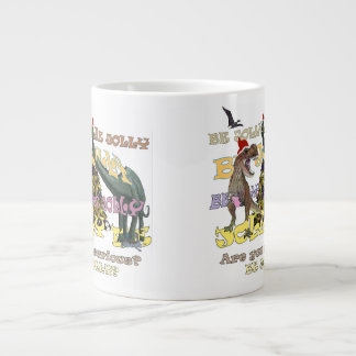 ストレスフル恐竜のクリスマス ジャンボコーヒーマグカップ