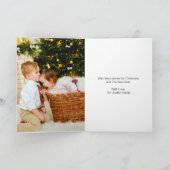 ストレスマメリースルドルフのクリスマスフォトカード シーズンカード (内部)