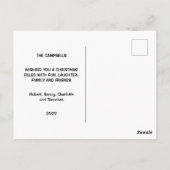 ストレスマメリースルドルフのクリスマスポストカード ポストカード (裏面)