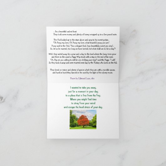 ストレスレリーフ、浮き彫りカード カード (内部)