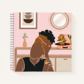 ストレスレリーフ、 浮き彫りスケッチブック ノートブック (正面)