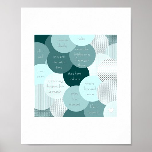 「ストレスレリーフ、 浮き彫り」 ポスター (正面)