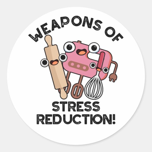 ストレス削減おもしろいベーキング ラウンドシール (正面)