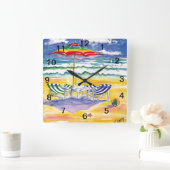 ストレス壁の時計を生き延びること スクエア壁時計 (ホーム)