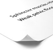 ストレス性女性尿失禁。 ポスター (角)