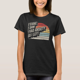 ストレス来レトロ不安を感じたので離れす Tシャツ