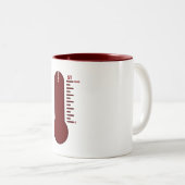ストレス温度計マグカップ ツートーンマグカップ (正面右)