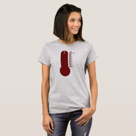 ストレス温度計 女性用Tシャツ Tシャツ