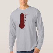 ストレス温度計 長袖Tシャツ Tシャツ (正面)