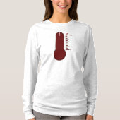 ストレス温度計 長袖Tシャツ Tシャツ (正面)