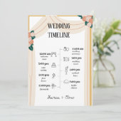 ストレス結婚フリーのタイムライン – 一日を楽しめる 招待状 (スタンド正面)