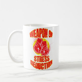 ストレス解消の武器とボクサーのボクシンググローブ コーヒーマグカップ