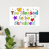 ストレス賛美が溜まらない ポスター (ホームオフィス)