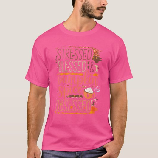 ストレス賛美とかぼちゃのスパイス Tシャツ (正面)