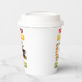 ストレス賛美とコーヒーに悩まされる 紙コップ (左)