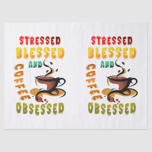 ストレス賛美とコーヒーに悩まされる 薄葉紙 (正面)