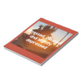 ストレス賛美と落ち込んだノートブック ノートパッド (回転)