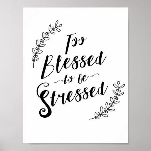 ストレス賛美を感じ過ぎるキリスト教のタイポグラフィ ポスター (正面)