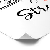 ストレス賛美を感じ過ぎるプリント ポスター (角)