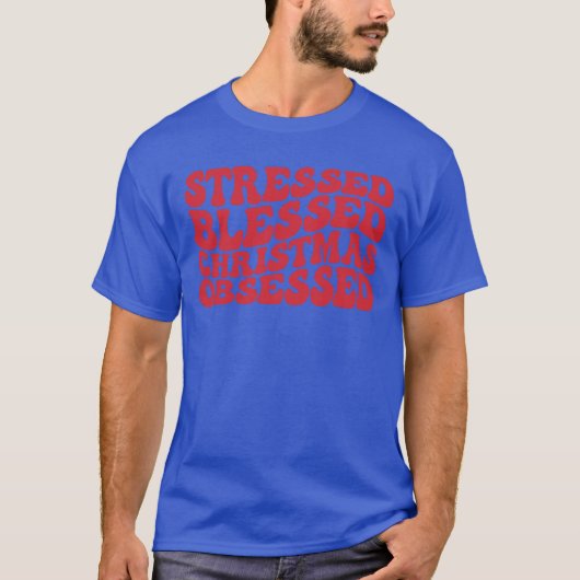 ストレス賛美スクリスマスの女の子 Tシャツ (正面)