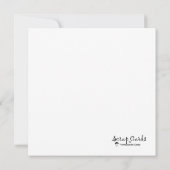 ストレス賛美トなしフラットグリーティングカード (裏面)