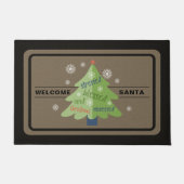 ストレス賛美入りクリスマスツリー ドアマット (正面)