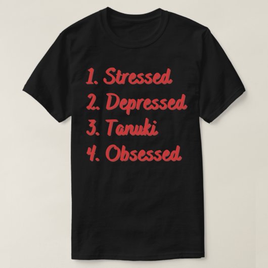 ストレス鬱病の田貫取り付け Tシャツ (デザイン正面)