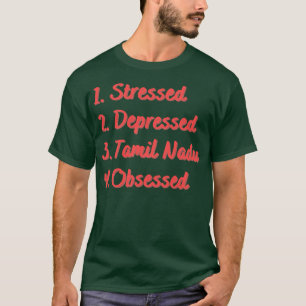 ストレス鬱病タミルナードゥ取り付け Tシャツ
