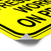 ストレス・アウト・ワーカーのプリント ポスター (角)