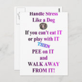 ストレス ポストカード (正面/裏面)