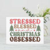 ストレス、祝福、そしてクリスマス中毒 カード (スタンド正面)