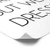 ストレス、落ち込み、しかし、良い服を着ている。 ポスター (角)