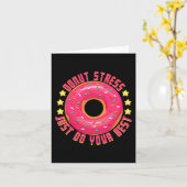 ストレスJust Do 最高の Your 先生テスト日Tee 1 カード (黄色い花)