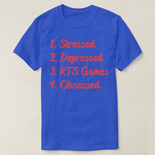 ストレスRTSゲームの取り込み Tシャツ (デザイン正面)
